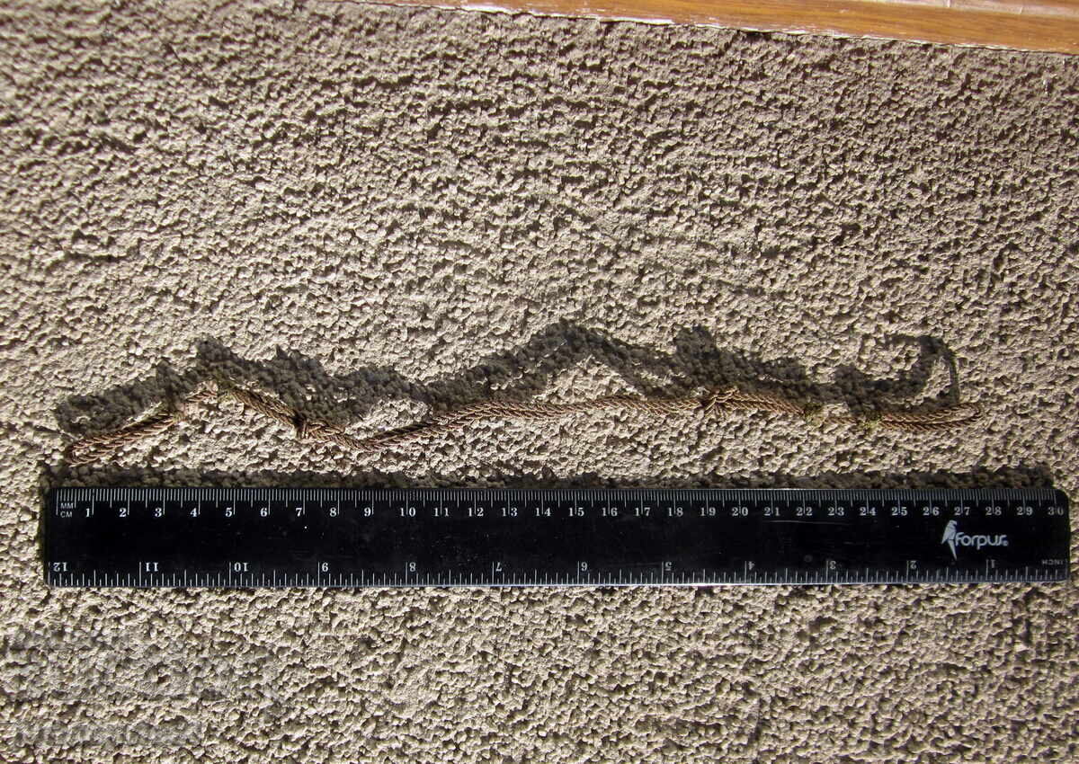 Șnur metalic (sârmă) pentru chipiu de soldat regal bulgar - 5