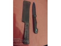 Cuțit vechi forjat și satâr