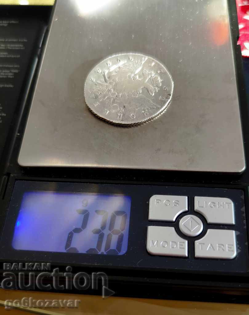 РУСИЯ ИМПЕРИЯ- ЕКАТЕРИНА ВЕЛИКА РУБЛА 100% ОРИГИНАЛ ! Рядка - 7