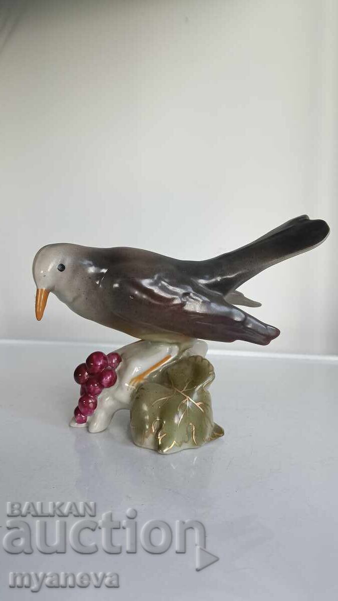 Delivery of Bulgarian socialist-era porcelain bird figurine