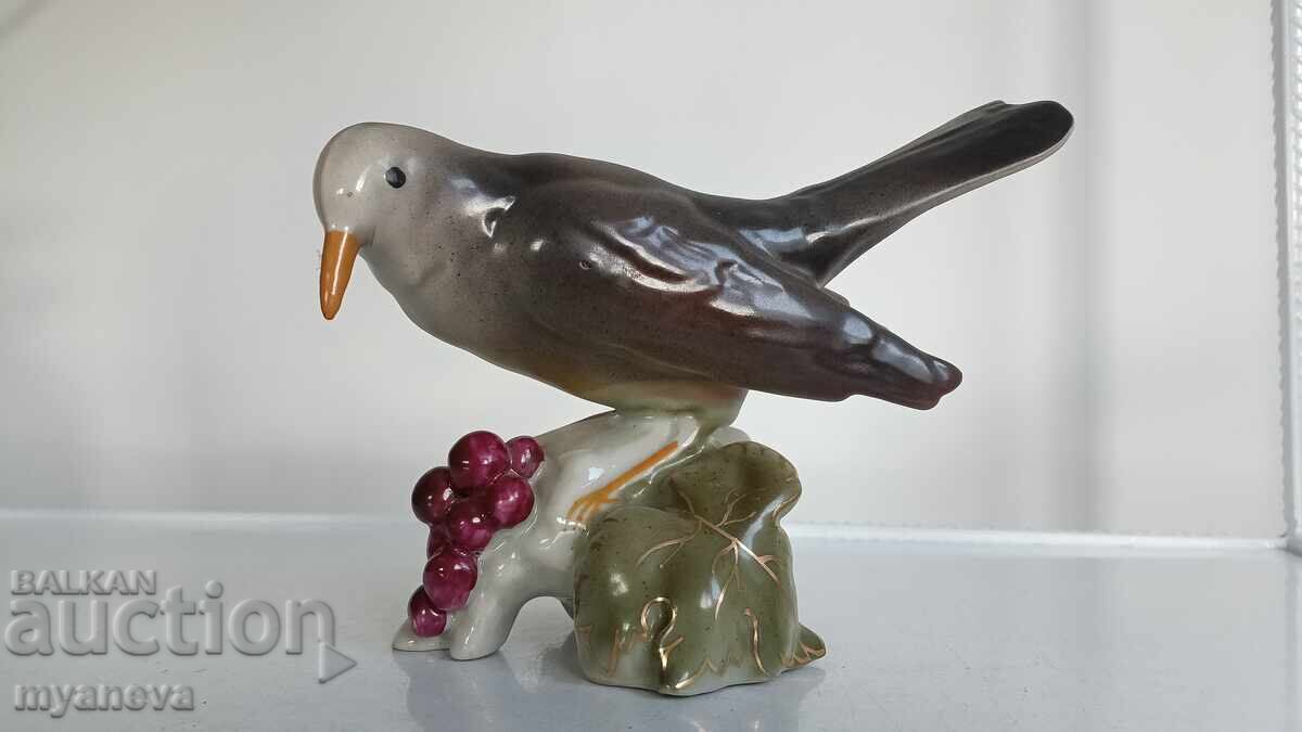 Bulgarian socialist-era porcelain bird figurine