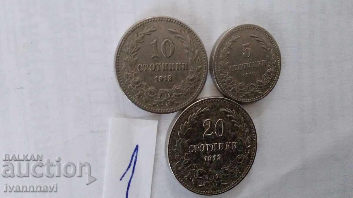 Colecție de monede din 1913