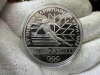 PRB 25 leva 1987 Olympic Games Ski