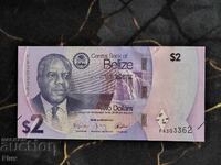 Bancnotă - Belize - 2 dolari UNC | 2025