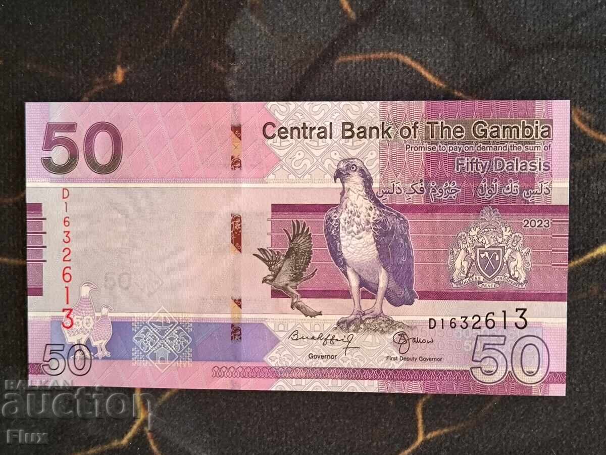 Τραπεζογραμμάτιο - Γκάμπια - 50 ντάλασι UNC | 2023