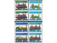 Καθαρές γραμματόσημες Μεταφορών Ατμομηχανές 1996 από Βουλγαρία