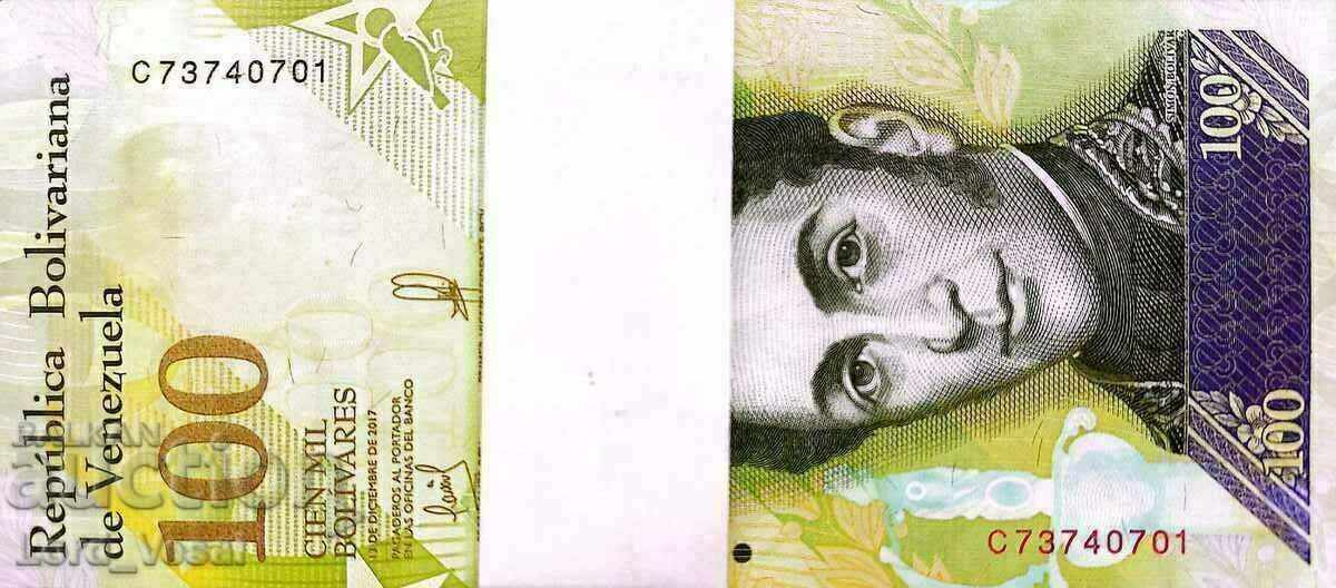 Аукцион Venezuela -  100.000 Bolívares 2017 - Pick- 100 UNC