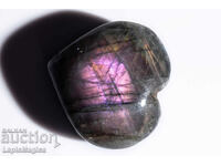 Inimă din labradorit violet 20g 31mm