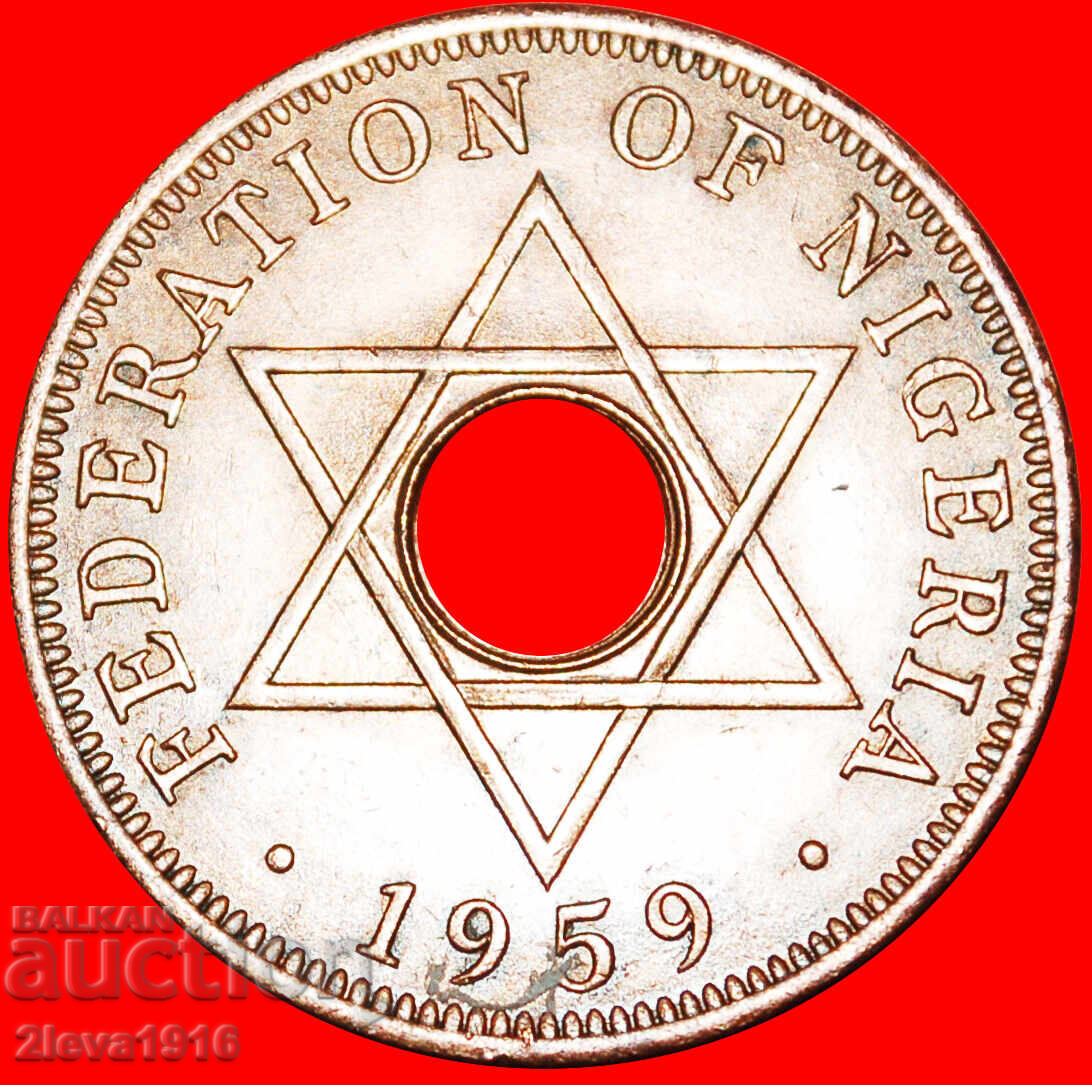 Ⰺ GREAT BRITAIN:NIGERIA★1 PENNY 1959! ELIZABETH II 1953-2022 Ⰺ GREAT BRITAIN:NIGERIA★1 PENNY 1959! ELIZABETH II 1953-2022