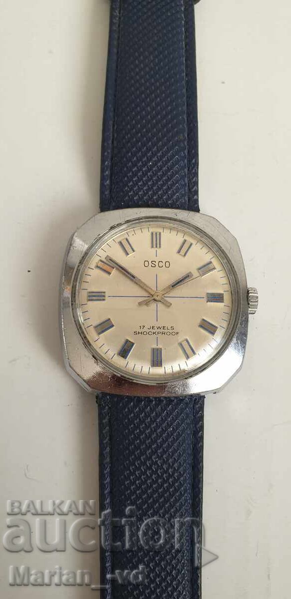 Ceas de mână vintage Osco 17 rubine, rezistent la șocuri cu preț € 50.00 | 97.79 BGN
