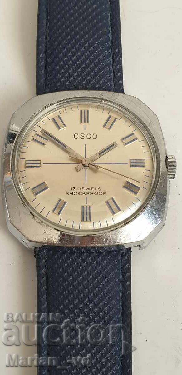Licitație Ceas de mână vintage Osco 17 rubine, rezistent la șocuri
