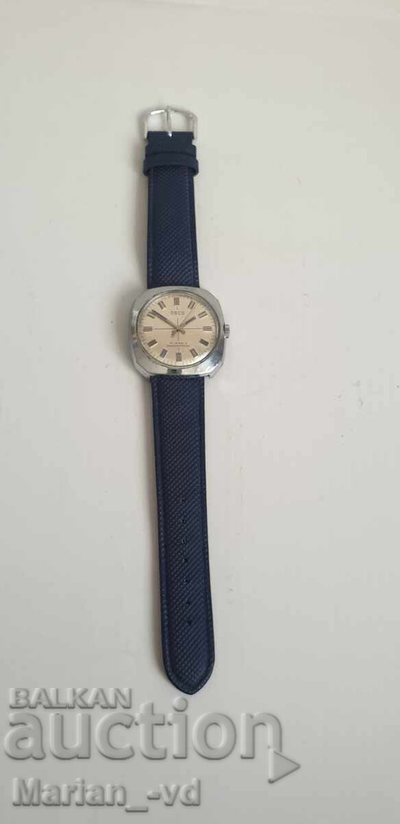 Ceas de mână vintage Osco 17 rubine, rezistent la șocuri