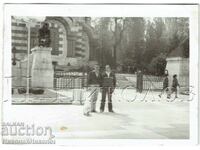 SMALL OLD PHOTO PLEVEN THE CENTER IN FRONT OF THE MAUSOLEUM J541