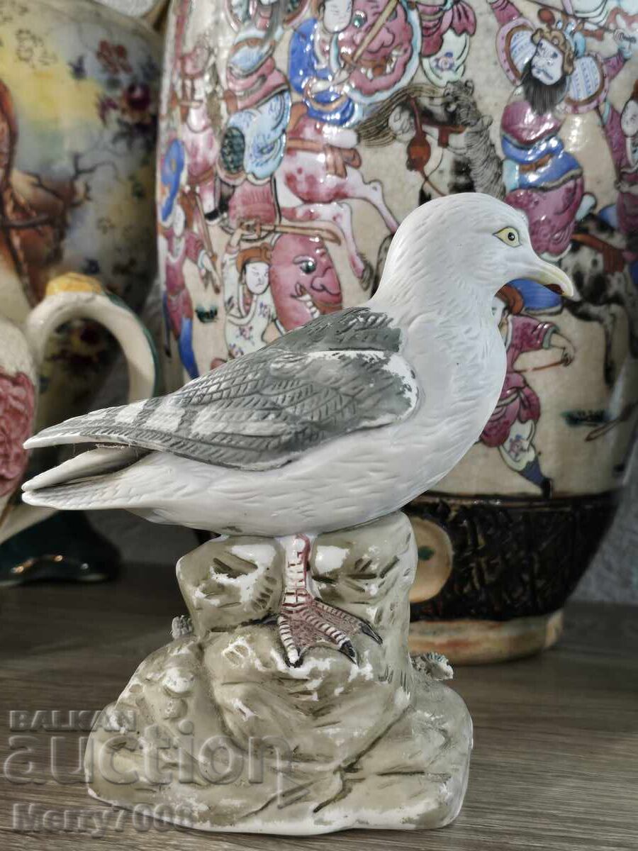 κομψή πορσελάνινη φιγούρα γλάρου ! - 5