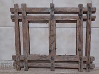Primitive wood frame early 20th century photo