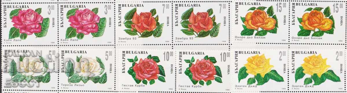Timbre curate Flora Roze 1994 din Bulgaria Timbre curate Flora Roze 1994 din Bulgaria