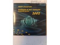 Colecție completă de monede 2002 mat-lucios (set 2002)