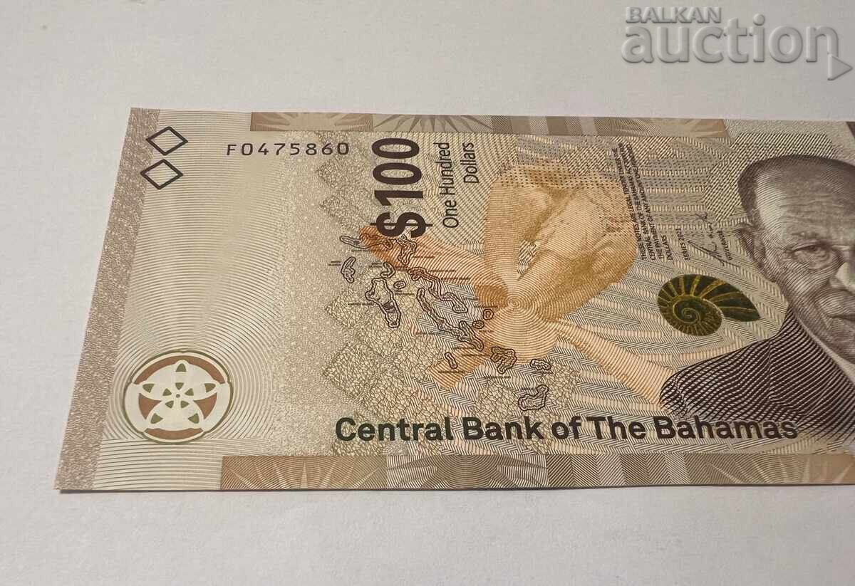 Bahamas 100 dolari 2021 cu preț € 125.00 | 244.48 BGN