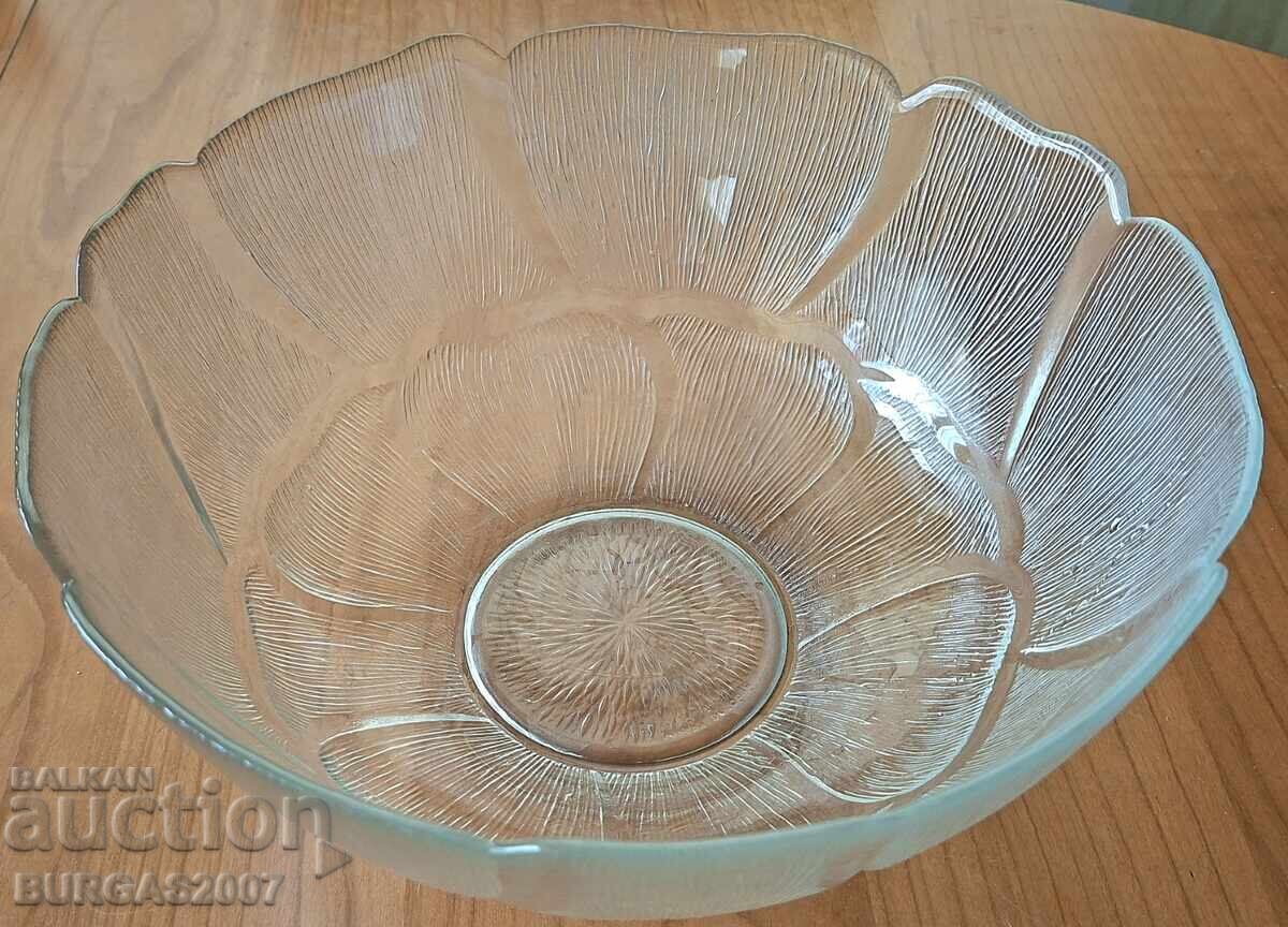 Fructieră mare din sticlă, diam. 30 cm, ARCOROC-FRANCE cu preț € 25.00 | 48.90 BGN