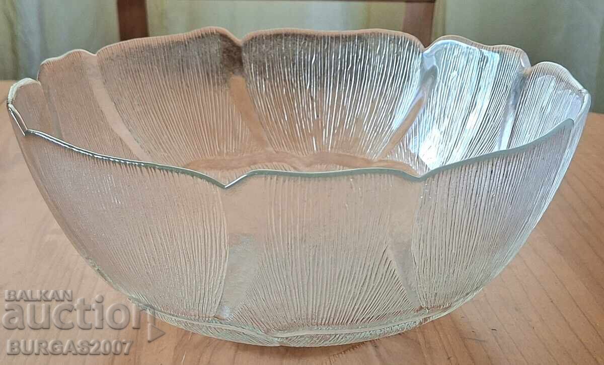 Fructieră mare din sticlă, diam. 30 cm, ARCOROC-FRANCE