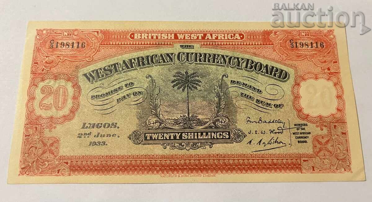 Africa de Vest Britanică 20 șilingi 1933