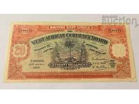 British West Africa 20 shillings 1933