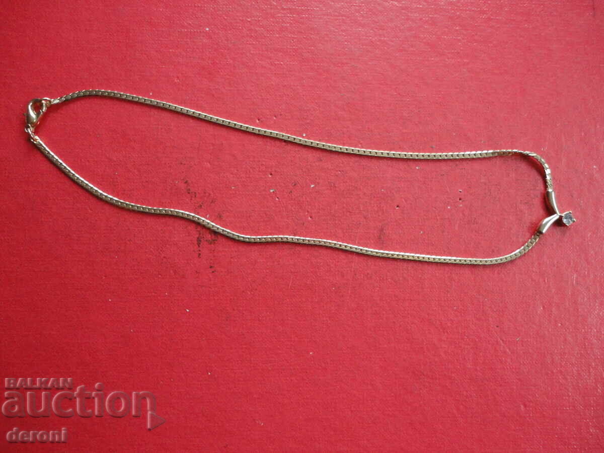 Επιχρυσωμένη αλυσίδα κολιέ με πέτρα 12 με τιμή € 8.00 | 15.65 BGN