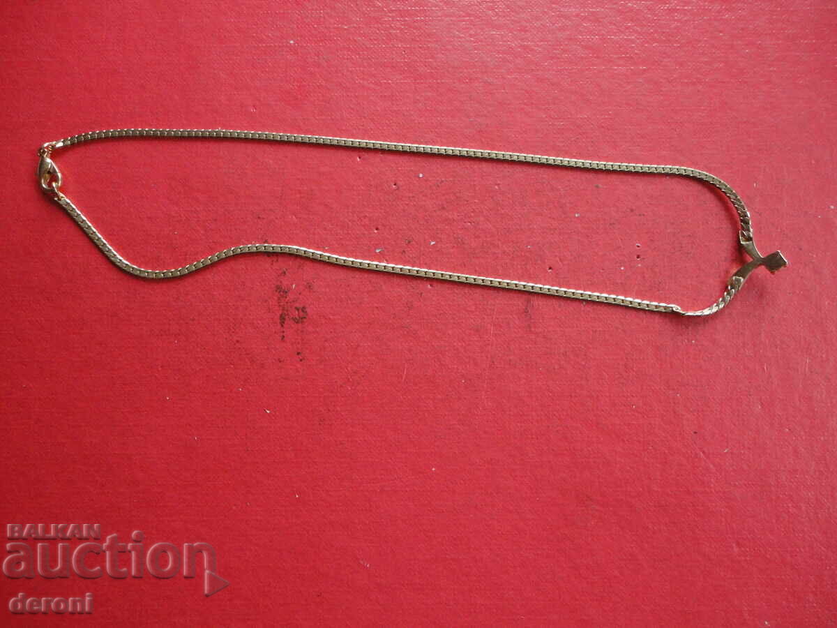 Παράδοση Επιχρυσωμένη αλυσίδα κολιέ με πέτρα 12