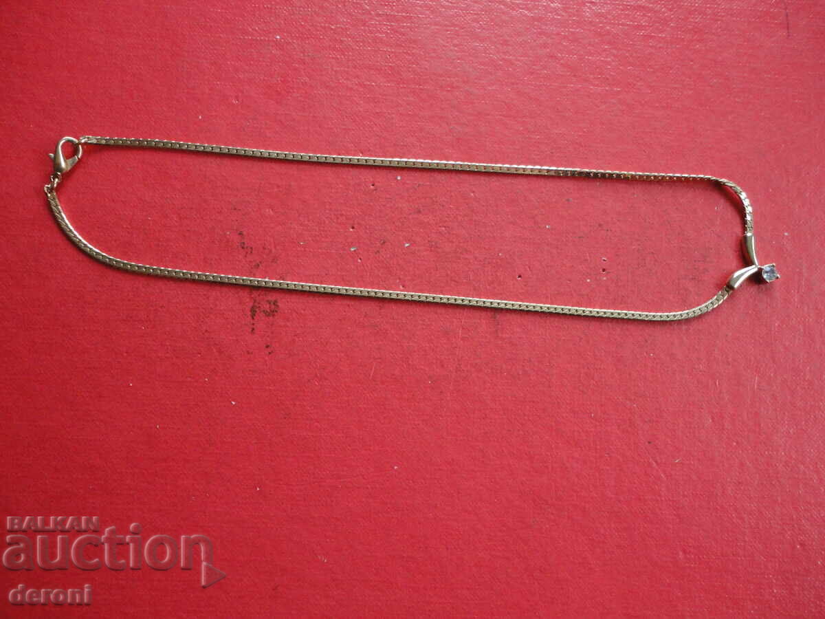 Επιχρυσωμένη αλυσίδα κολιέ με πέτρα 12 - 5