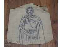 Vechi Maestru dublu desen creion icoana sfânt