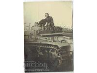 МАЛКА СТАРА СНИМКА ВОЕННИ НЕМСКИ ТАНК ТАНКИСТИ Ж553