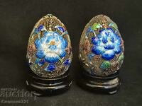 Ασημένια Αυγά Σμάλτο