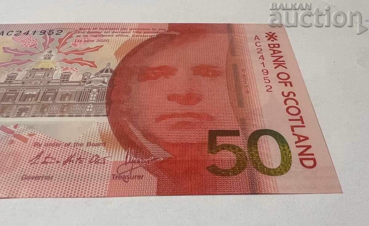 Auction  50 Pounds Royal Bank of Scotland 2020