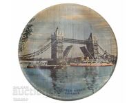 Παλιό διακοσμητικό πιάτο από συμπιεσμένο μπαμπού, Λονδίνο (2.4)