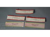 Βασίλειο της Βουλγαρίας 5 Ετικέτες μπαντερόλ Asen Nachev Radomir