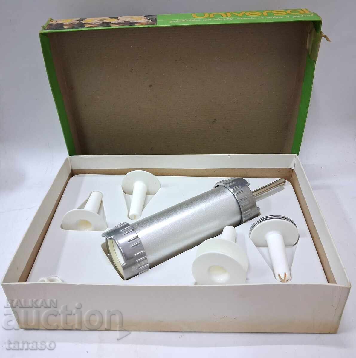 Set retro de șpriț pentru prăjituri "Universal", Cehoslovacia - 5