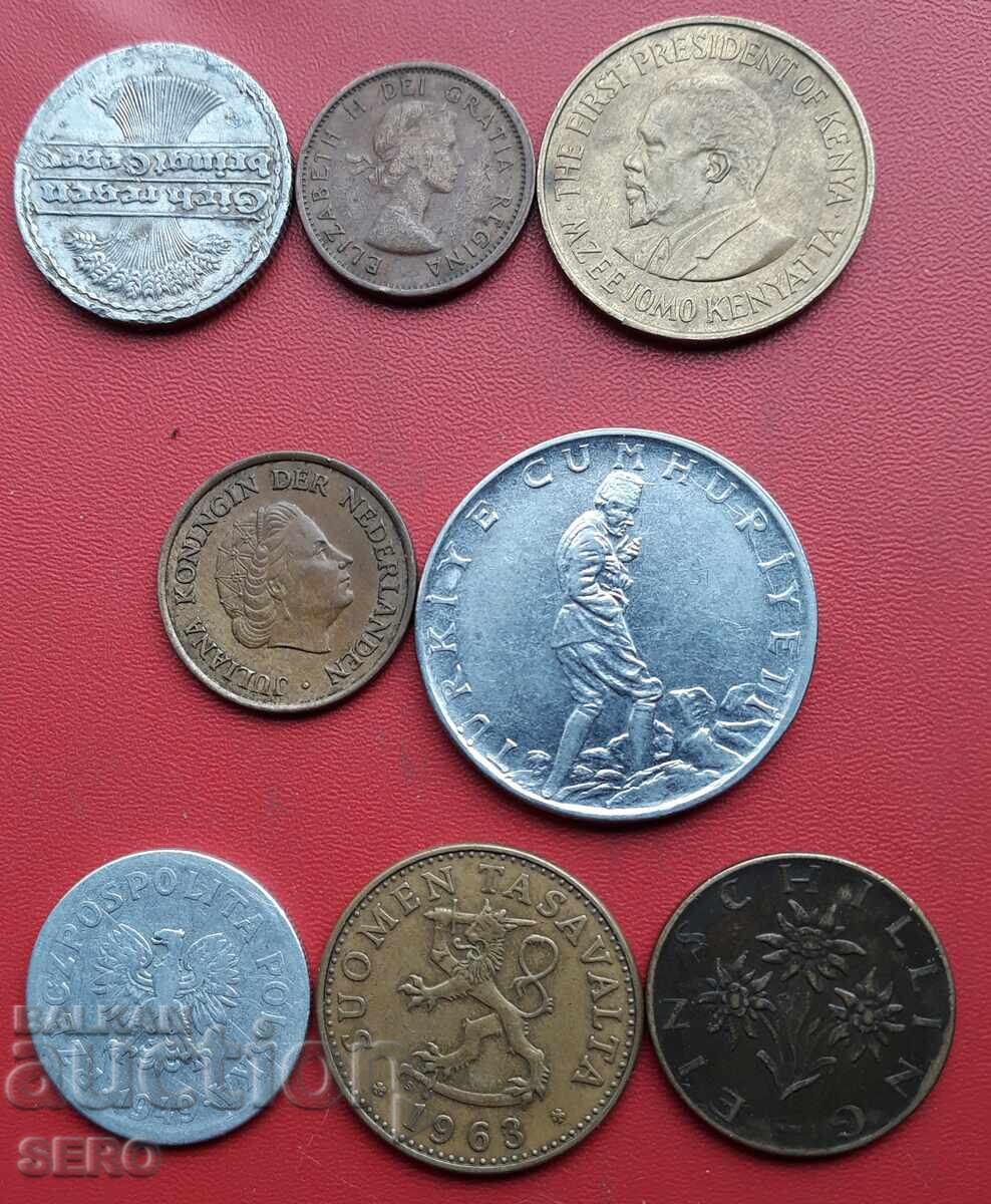 Μικτή παρτίδα 8 νομισμάτων με τιμή € 0.50 | 0.98 BGN