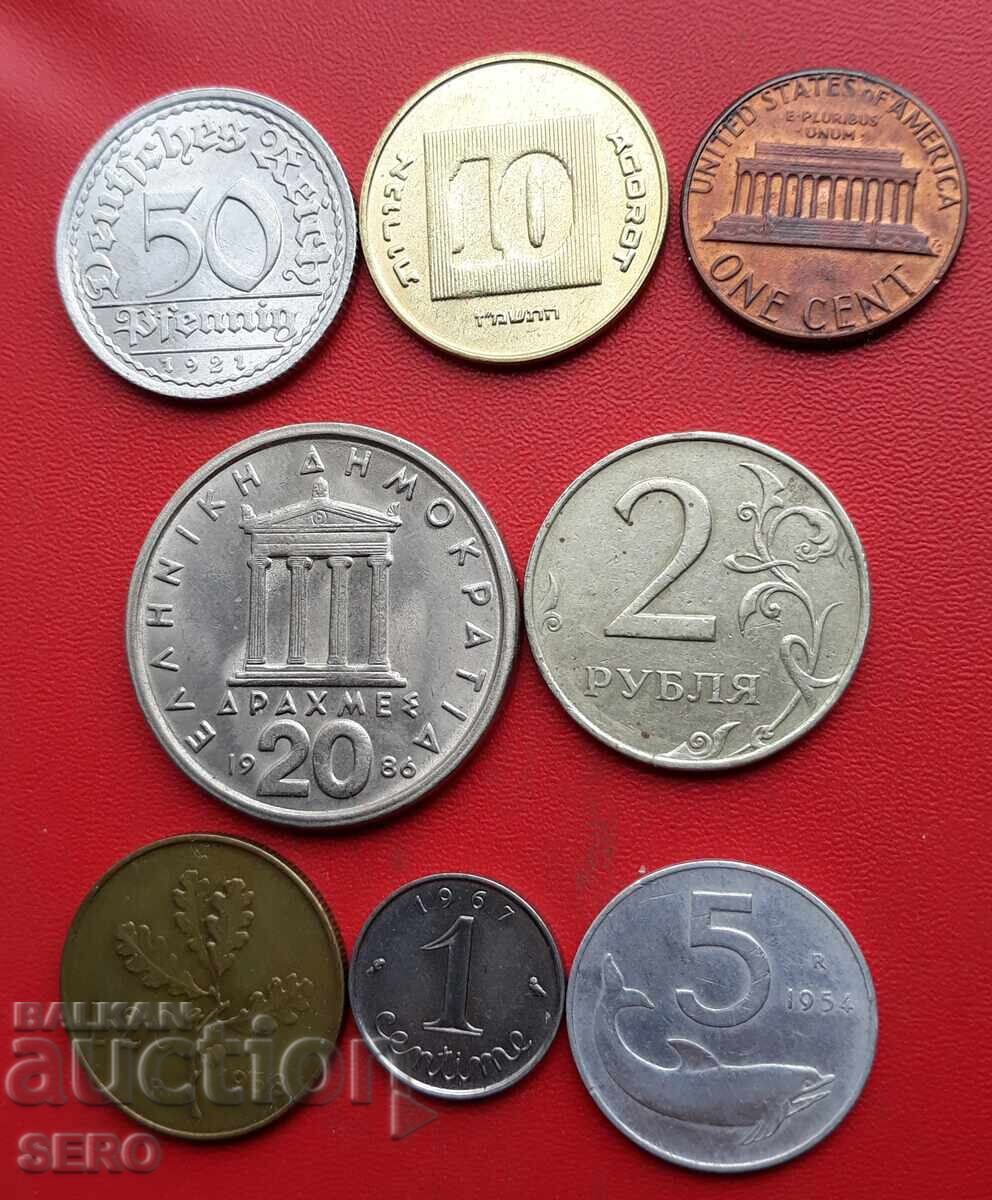 Смесен лот от 8 монети