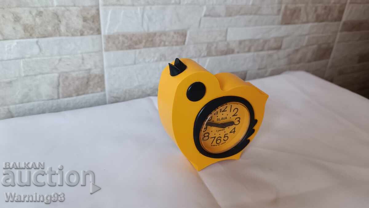 Auction  Vintage children's clock / alarm clock - SLAVA - Made in USSR
