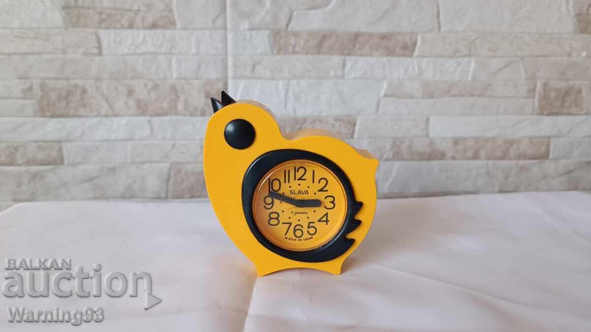 Delivery of Vintage children's clock / alarm clock - SLAVA - Made in USSR