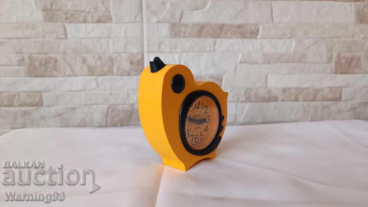 Vintage children's clock / alarm clock - SLAVA - Made in USSR - 5