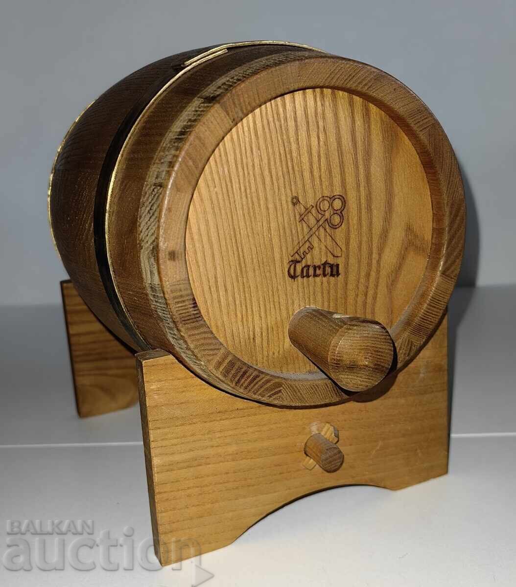 BUTOI DE LEMN BUTOIAȘ SUPORT PENTRU DECORAȚIUNI