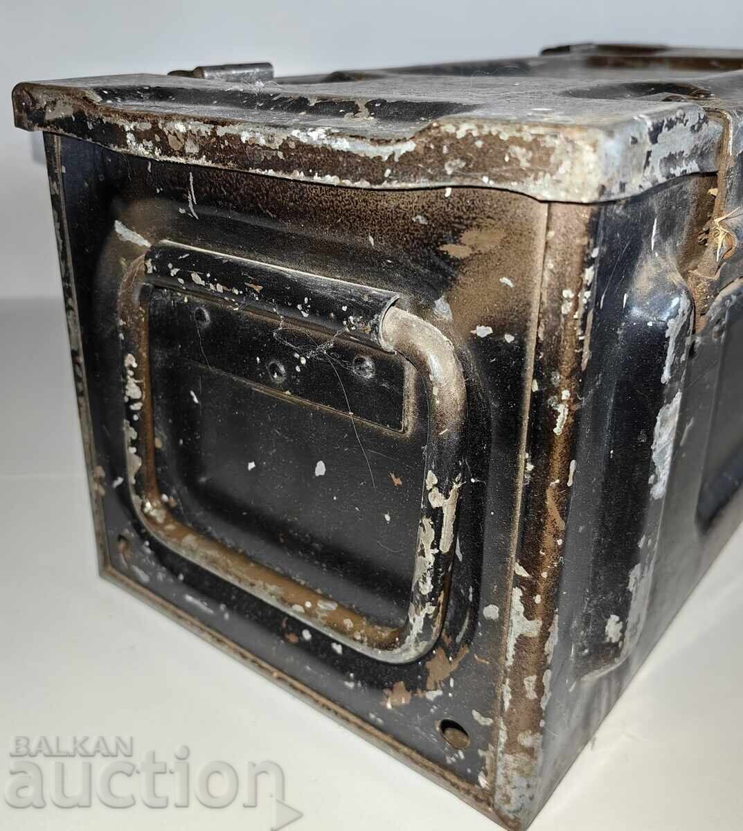 CUTIE METALICĂ MASIVĂ MARE, VALIZĂ, CUFĂR - 6