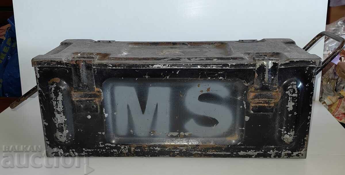 CUTIE METALICĂ MASIVĂ MARE, VALIZĂ, CUFĂR