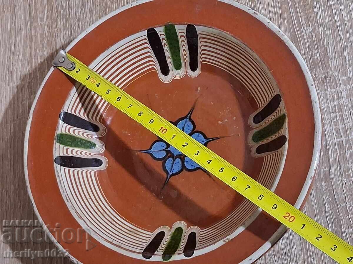 Oală veche de lut, ceramică, farfurie - 5