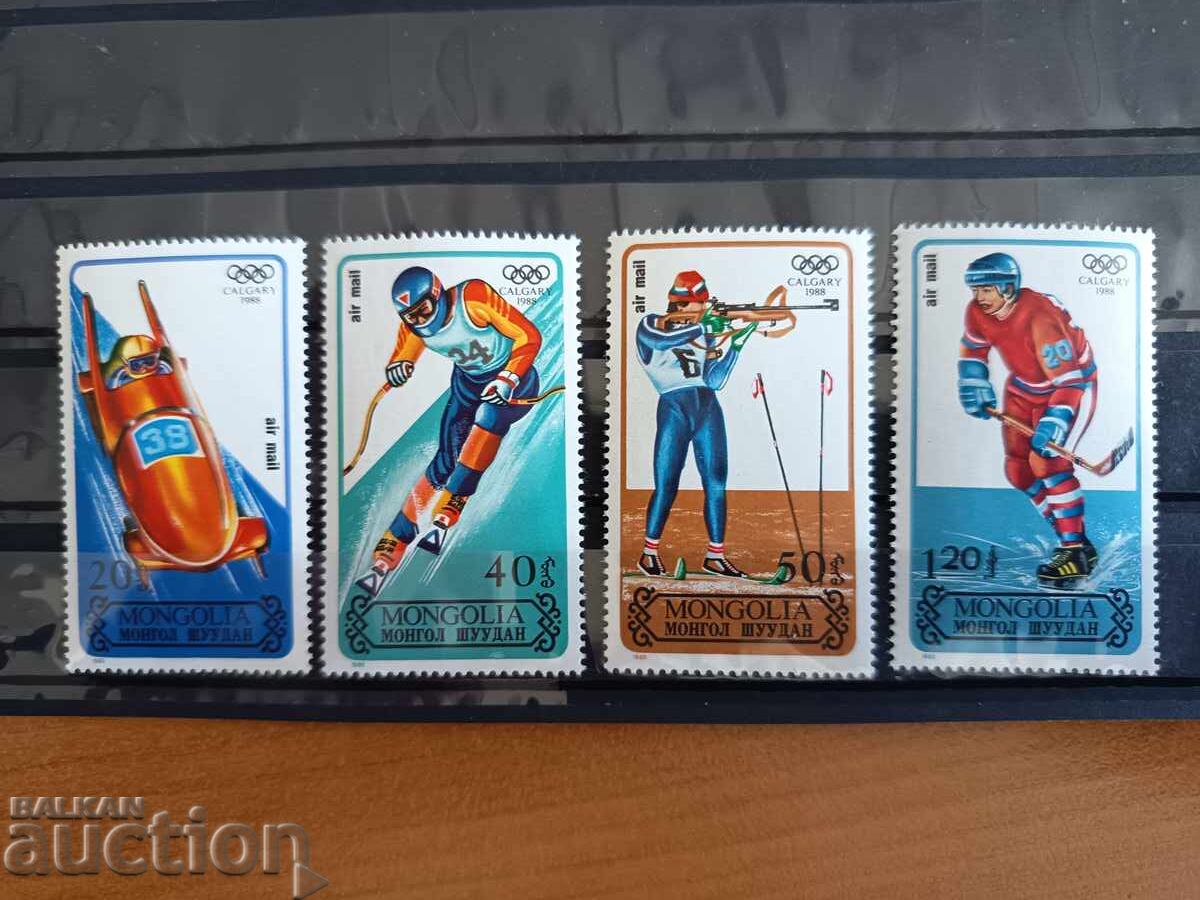 Mongolia Jocuri Olimpice, poștă aeriană din 1988