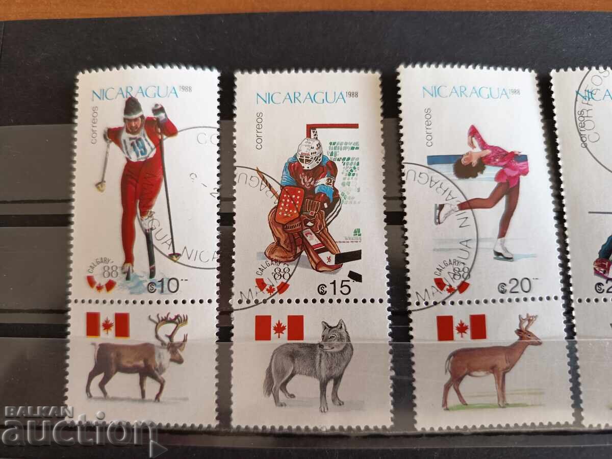 Auction Nicaragua 1988 Calgary Winter Olympics Auction Nicaragua 1988 Calgary Winter Olympics
