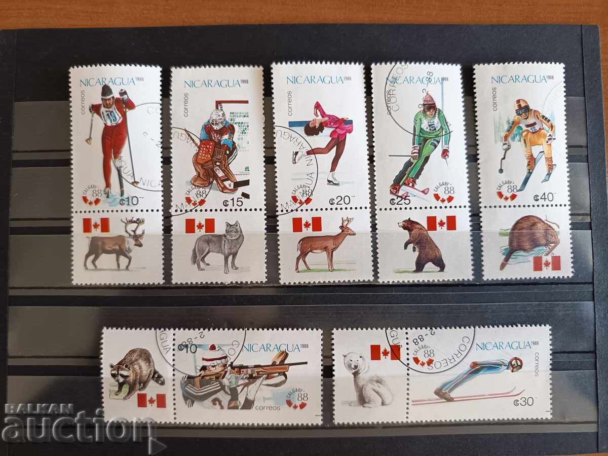 Nicaragua 1988 Calgary Winter Olympics Nicaragua 1988 Calgary Winter Olympics