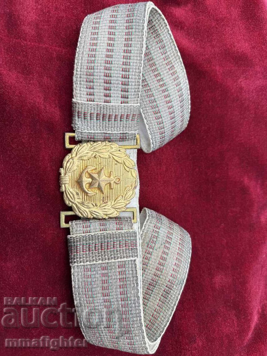 Delivery of Bulgarian 51" Officer's Belt Silver Bullion Navy Anchor