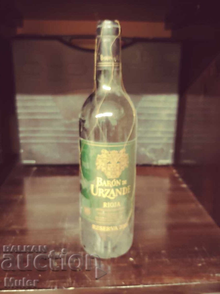Wine bottle for collection